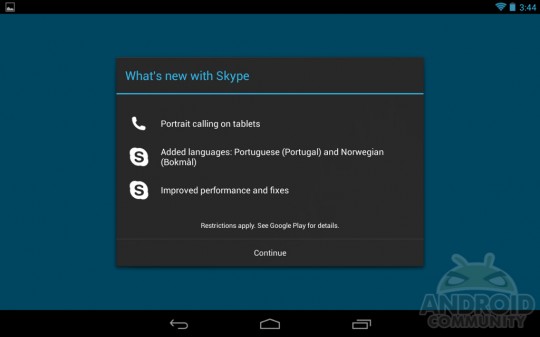 download skype for android tablet for free