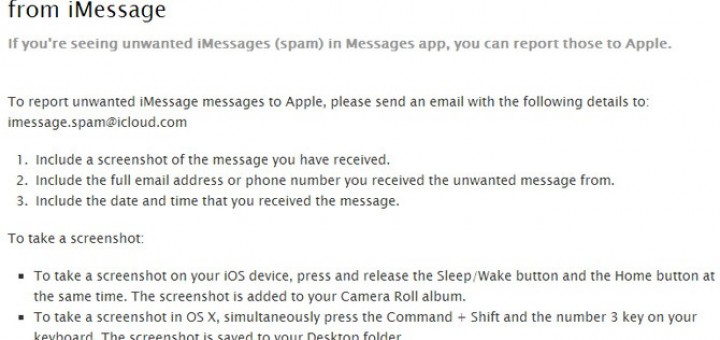 New spam reporting system by Apple available for users of iOS 5 and newer updates