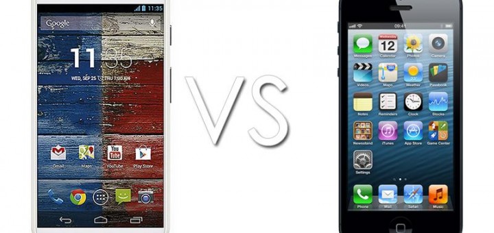 There is always a way to compare them both the Motorla Moto X and the iPhone