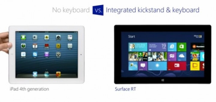 iPad and Surface RT in a video “clash”
