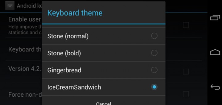 Andrioid keyboard with new options now reveled