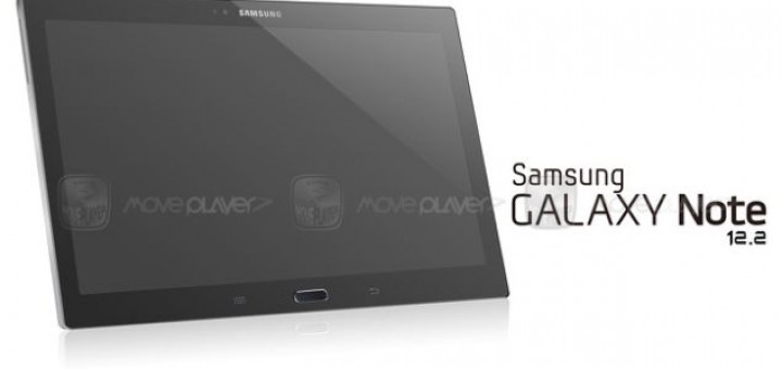 SM-P900 aka the new 12.2-inches Samsung tablet poses for the camera