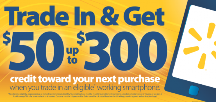 Walmart will provide a trade-in program for smartphones on 21 Sept