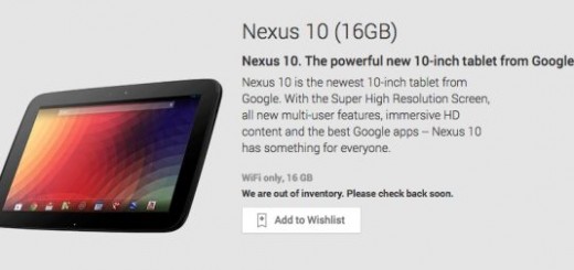 Google Nexus 10 is temporary not available for sales, it is out of stock in Play Store