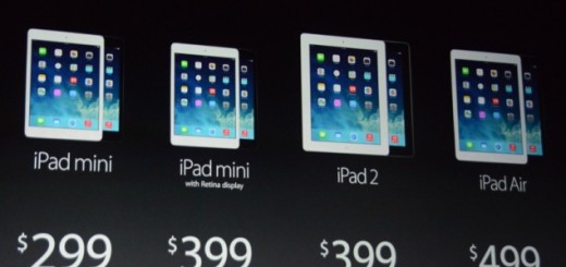 iPad Air, iPad 2 and upgraded iPad mini