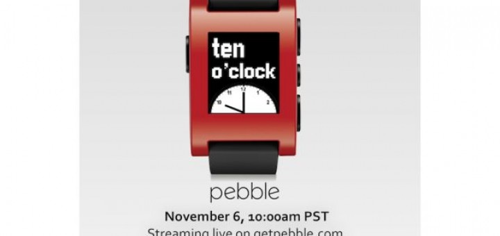 Big announcements are expected today from Pebble during a livestream event