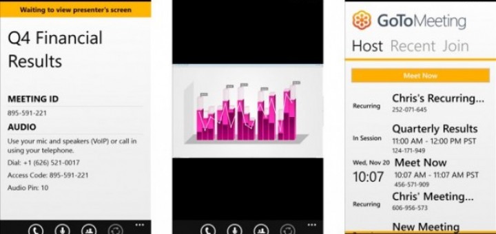 GoToMeeting App for Windows Phone