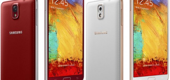Galaxy Note 3 will be available in two more color options in Q1 – red and rose gold