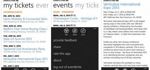 Events for Me app for Eventbrite