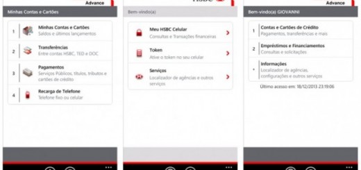 HSBC Windows Phone app for Brazil