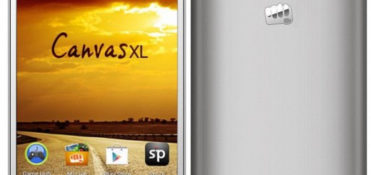 Micromax Canvas XL A119 front and back