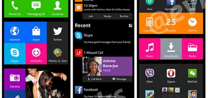 Nokia Normandy user interface