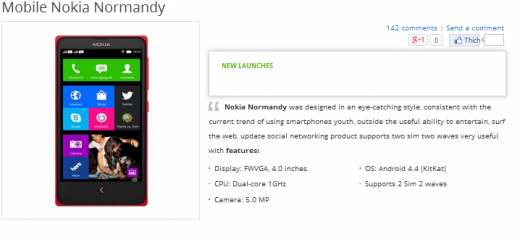Nokia Normandy shows up in retailer’s website in Vietnam