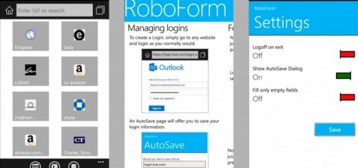 RoboForm app for Windows Phone