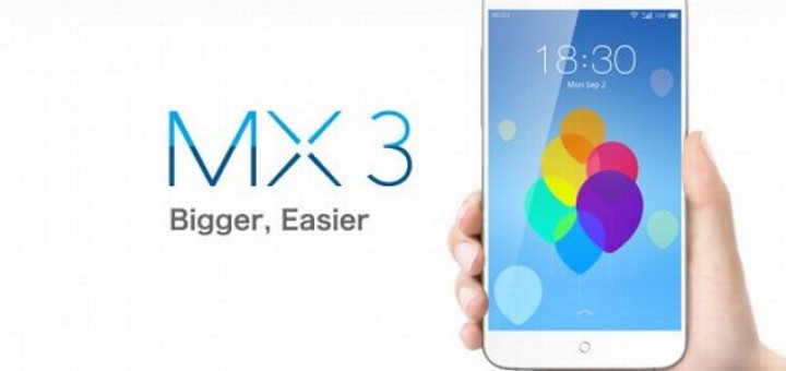 Meizu MX3 front hand on