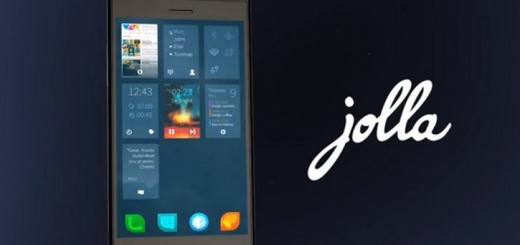 Jolla Phone running Sailfish OS, developed by a Finish company Jolla