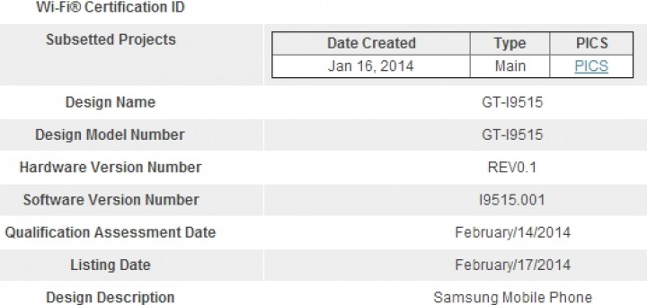 Galaxy S4 Value Edition is revealed in a leak from Bluetooth SIG under the name GT-I9515