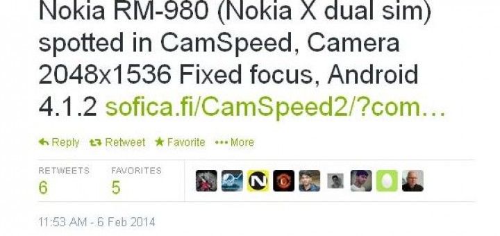 New leak of Nokia X from CamSpeed sheds more light on the specs and the camera