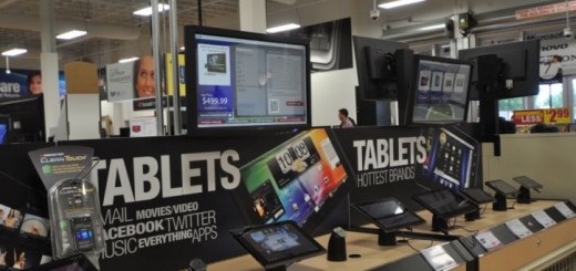 Tablet sales in a store
