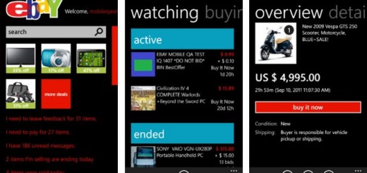 eBay app for Windows Phone