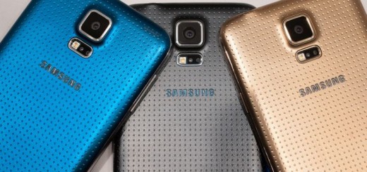 Samsung Galaxy S5 back sides all colors