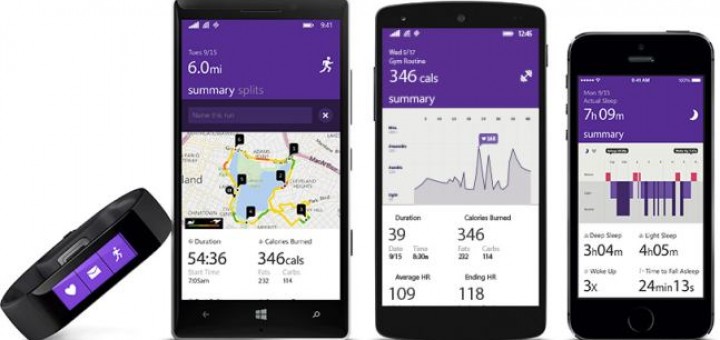 ms band and apps for platforms